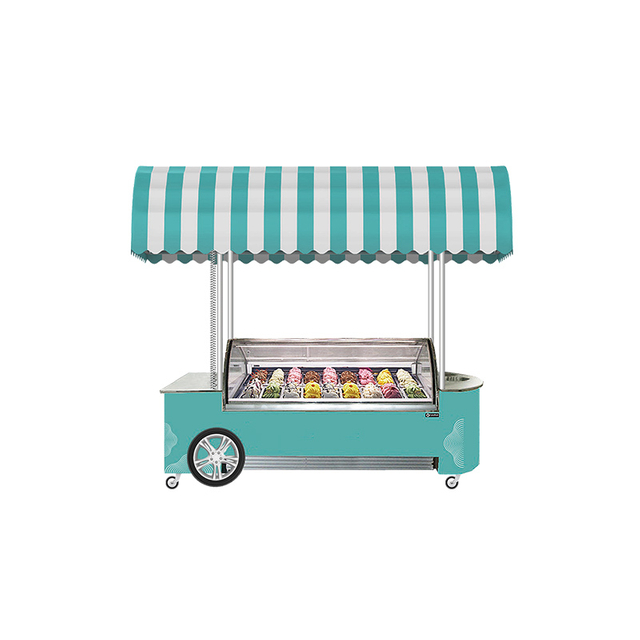 智能冰淇淋推车与冰柜蛋糕